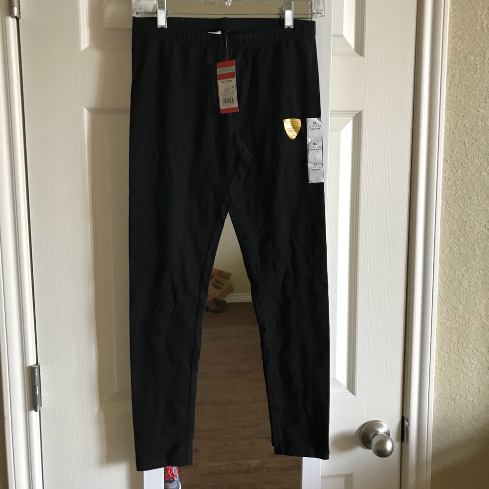 Cat & Jack black cotton leggings size XL (14-16)